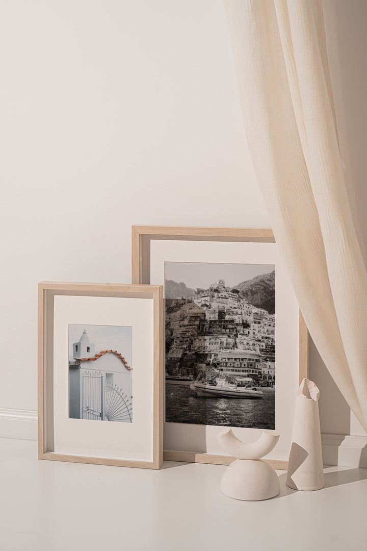 Memories of Positano (B&W) – Amalfi Coast Black & White Digital Download Wall Art